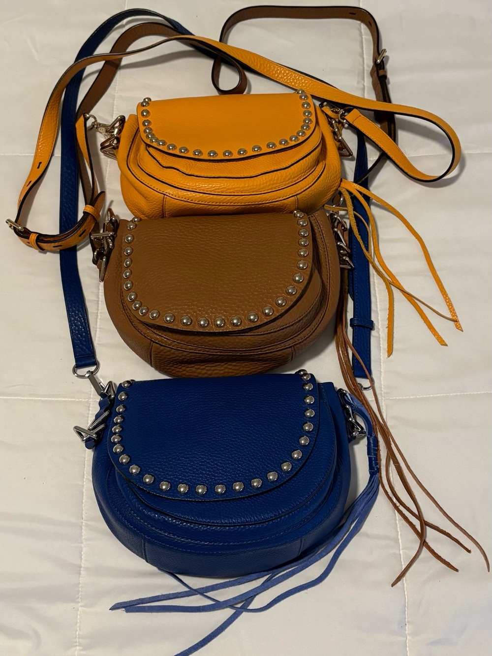 Rebecca Minkoff Studded Saddle Bag Trio